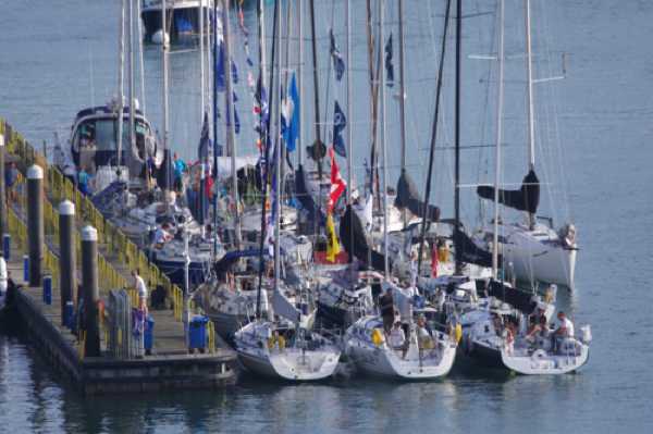 18 August 2022 - 08:21:47
It's Junior Offshore Group week - they're based inTorbay but on Wednesday raced to Dartmouth on a passage race and moored up cosily on the Town Quay. They're racing back tomorrow.
---------------------
Junior Offshore Group (JOG) in Dartmouth